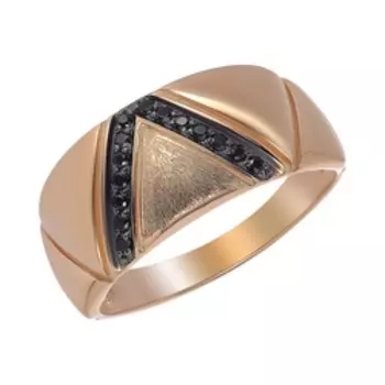 Серебряное кольцо с черной шпинелью