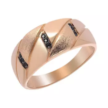 Серебряное кольцо с черной шпинелью