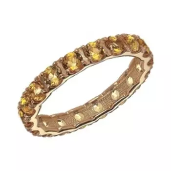 Серебряное кольцо с цитринами