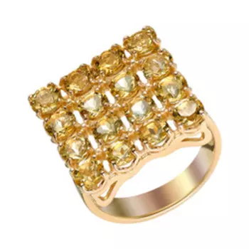 Серебряное кольцо с цитринами