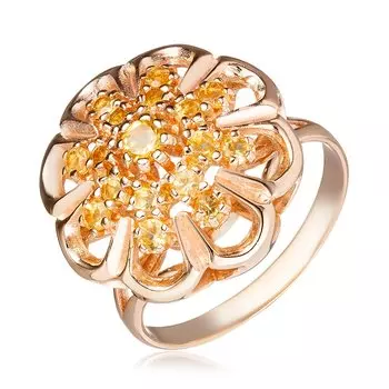 Серебряное кольцо с цитринами