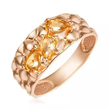 Серебряное кольцо с цитринами