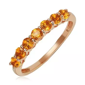 Серебряное кольцо с цитринами