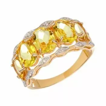 Серебряное кольцо с цитринами