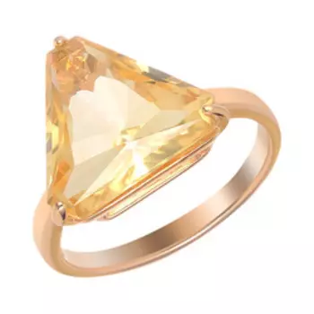 Серебряное кольцо с цитрином