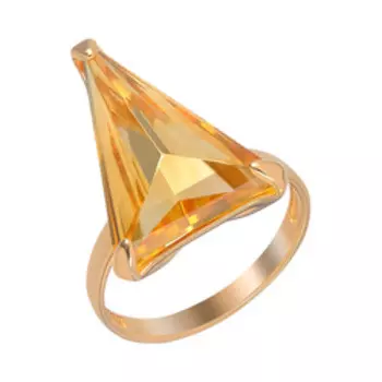 Серебряное кольцо с цитрином