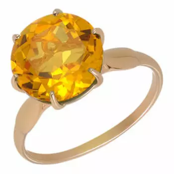 Серебряное кольцо с цитрином