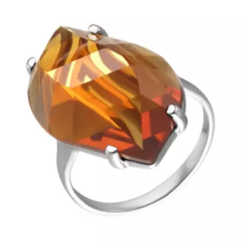 Серебряное кольцо с цитрином