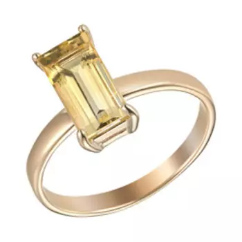 Серебряное кольцо с цитрином