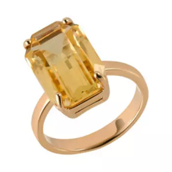 Серебряное кольцо с цитрином