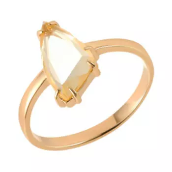 Серебряное кольцо с цитрином