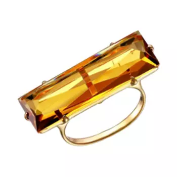 Серебряное кольцо с цитрином