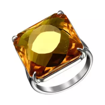 Серебряное кольцо с цитрином