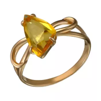 Серебряное кольцо с цитрином
