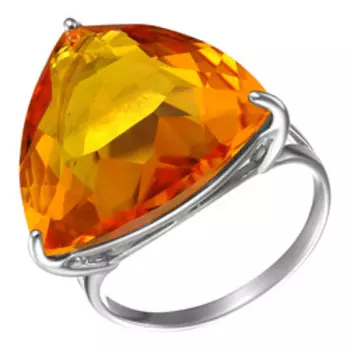 Серебряное кольцо с цитрином