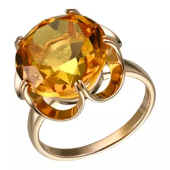 Серебряное кольцо с цитрином