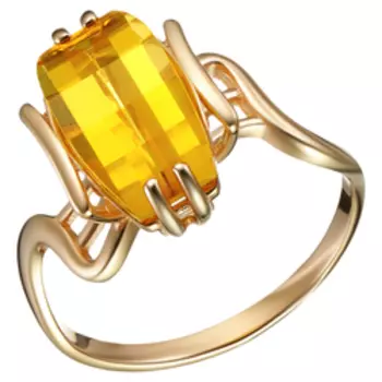 Серебряное кольцо с цитрином