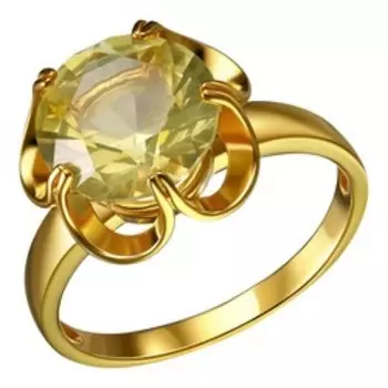 Серебряное кольцо с цитрином