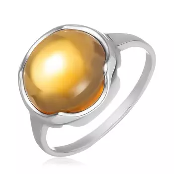 Серебряное кольцо с цитрином