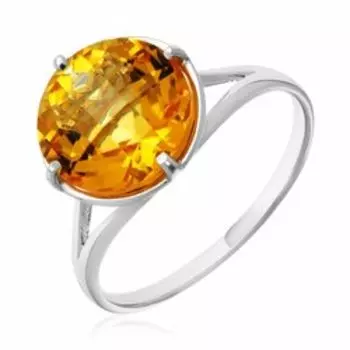 Серебряное кольцо с цитрином
