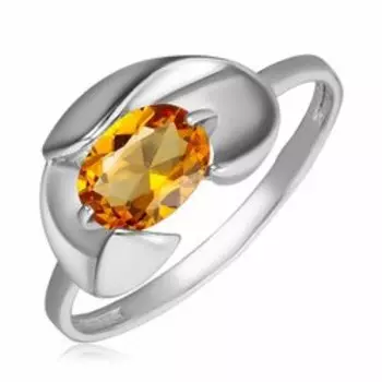 Серебряное кольцо с цитрином