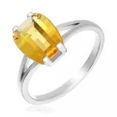 Серебряное кольцо с цитрином