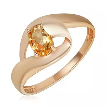 Серебряное кольцо с цитрином