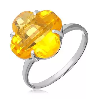 Серебряное кольцо с цитрином