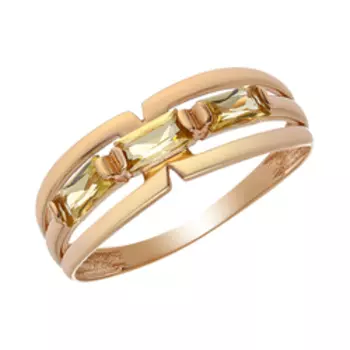 Серебряное кольцо с цитрином