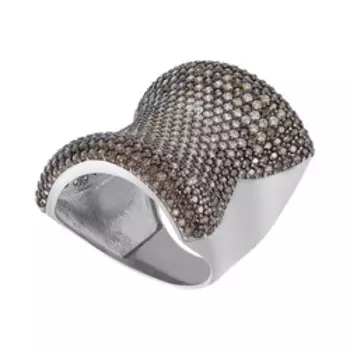 Серебряное кольцо с цветным кубическим цирконием