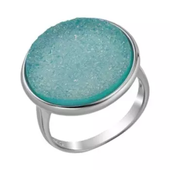 Серебряное кольцо с друзой агата