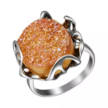Серебряное кольцо с друзой агата