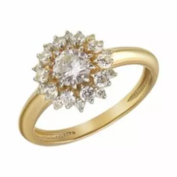 Серебряное кольцо с фианитами