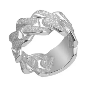 Серебряное кольцо с фианитами