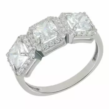 Серебряное кольцо с фианитами