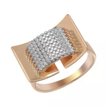 Серебряное кольцо с фианитами