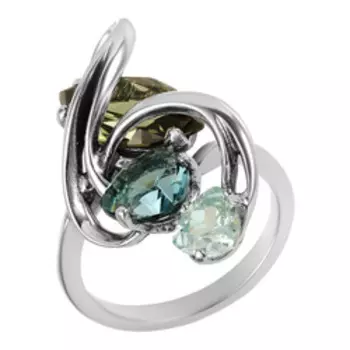 Серебряное кольцо с фианитами