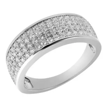 Серебряное кольцо с фианитами