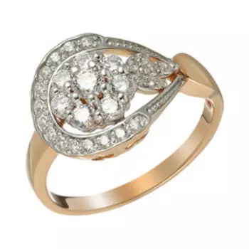 Серебряное кольцо с фианитами