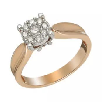 Серебряное кольцо с фианитами