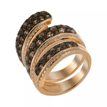 Серебряное кольцо с фианитами