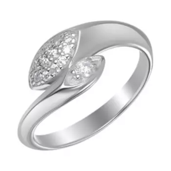 Серебряное кольцо с фианитами