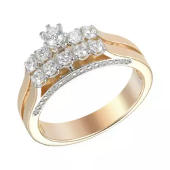 Серебряное кольцо с фианитами