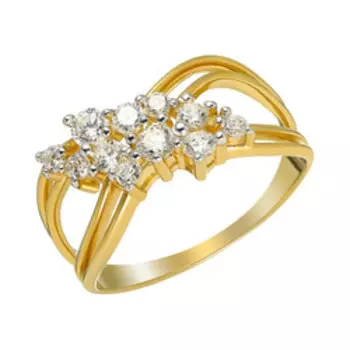 Серебряное кольцо с фианитами