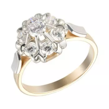 Серебряное кольцо с фианитами