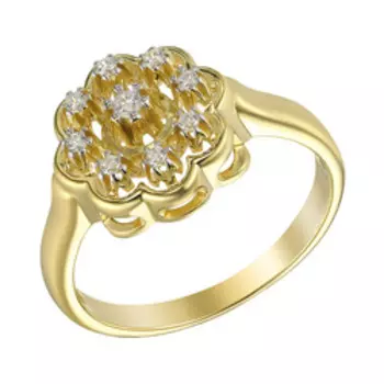 Серебряное кольцо с фианитами