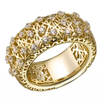 Серебряное кольцо с фианитами