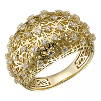 Серебряное кольцо с фианитами