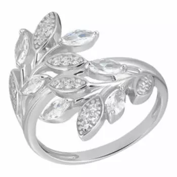 Серебряное кольцо с фианитами