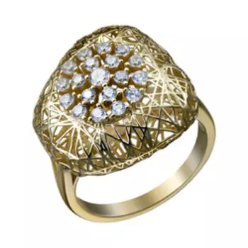 Серебряное кольцо с фианитами